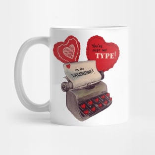 Old Typewriter Valentine Mug